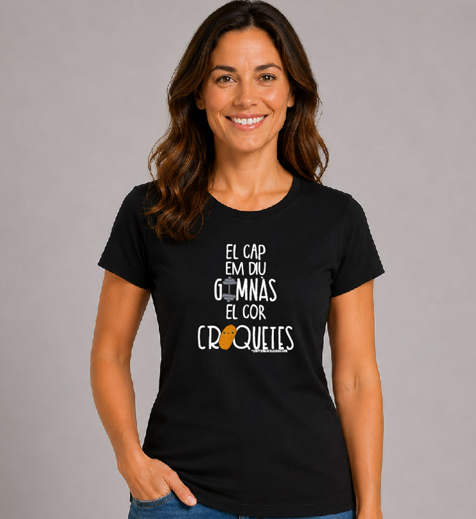 Samarreta bàsica Dona color negre