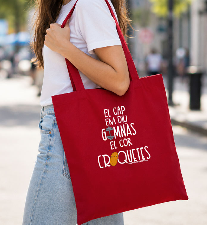 Bossa tote cotó en català