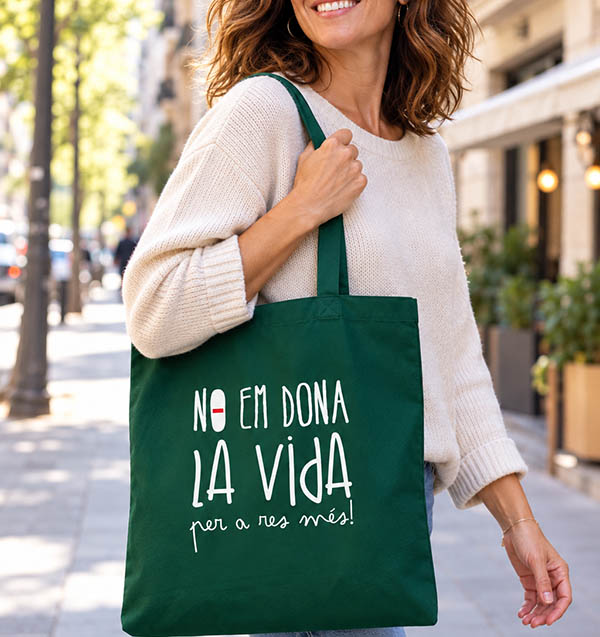 Bossa no em dona la vida disseny d'Empremtacatalana