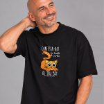 Samarreta oversize unisex gats en català