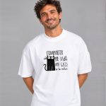 Samarreta oversize gats en català
