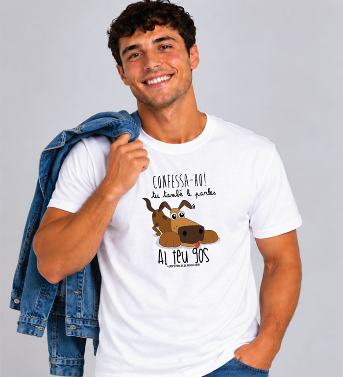 Samarreta unisex gos en català