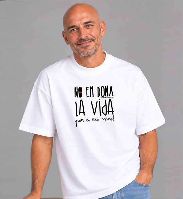 Samarreta oversize unisex cotó orgànic en català