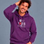 Dessuadora unisex amb caputxa en català